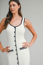 Load image into Gallery viewer, The Montauk Black &amp; White Knit Dress

