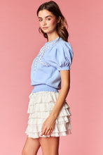 Load image into Gallery viewer, Pretty Little Bow Puff Sleeve Knit Top
