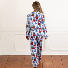 Load image into Gallery viewer, Ginger Jar Poinsettia Flannel PJ Set
