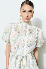 Load image into Gallery viewer, Romantic Floral Lace Mock Neck Mini Dress
