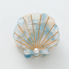 Load image into Gallery viewer, Pretty Little Pearl Seashell Claw Hair Clip
