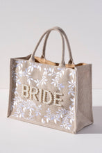 Load image into Gallery viewer, The Floral Pearl Bride Tote
