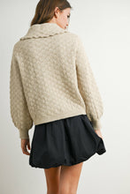 Load image into Gallery viewer, Preppy Chic Bow Collared Cardigan Sweater
