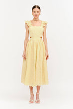 Load image into Gallery viewer, Fleur Butter Yellow Midi Dress
