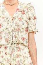 Load image into Gallery viewer, Brigitte Cream Floral Ruffle Set
