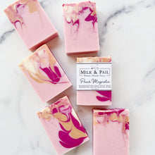 Load image into Gallery viewer, Peach Magnolia Goat Milk Soap Bar

