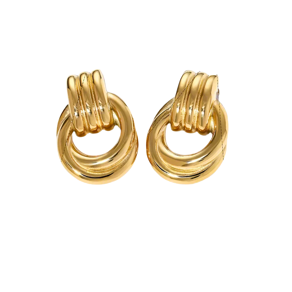 The Ultimate Gold Door Knocker Statement Earrings