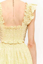 Load image into Gallery viewer, Fleur Butter Yellow Midi Dress
