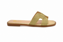 Load image into Gallery viewer, Grecian Goddess Gold Flat Sandals
