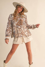 Load image into Gallery viewer, Patchwork Lace Trim Blouse Top
