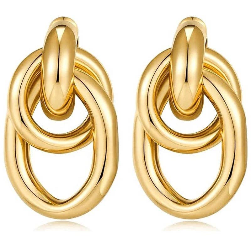 Andy Knot Gold Earrings