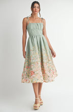 Load image into Gallery viewer, Floral Linen Midi Dress
