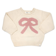 Load image into Gallery viewer, Blush Bow Crewneck Sweater
