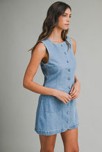 Load image into Gallery viewer, The Southampton Social Mini Denim Dress
