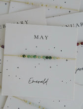 Load image into Gallery viewer, Birthstone Beaded Carded Bracelet
