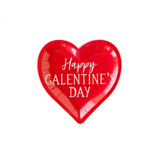 Load image into Gallery viewer, &quot;Happy Galentine&#39;s Day&quot; Paper Heart Paper Plates
