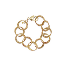 Load image into Gallery viewer, Etched Circle Chain Bracelet
