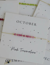 Load image into Gallery viewer, Birthstone Beaded Carded Bracelet
