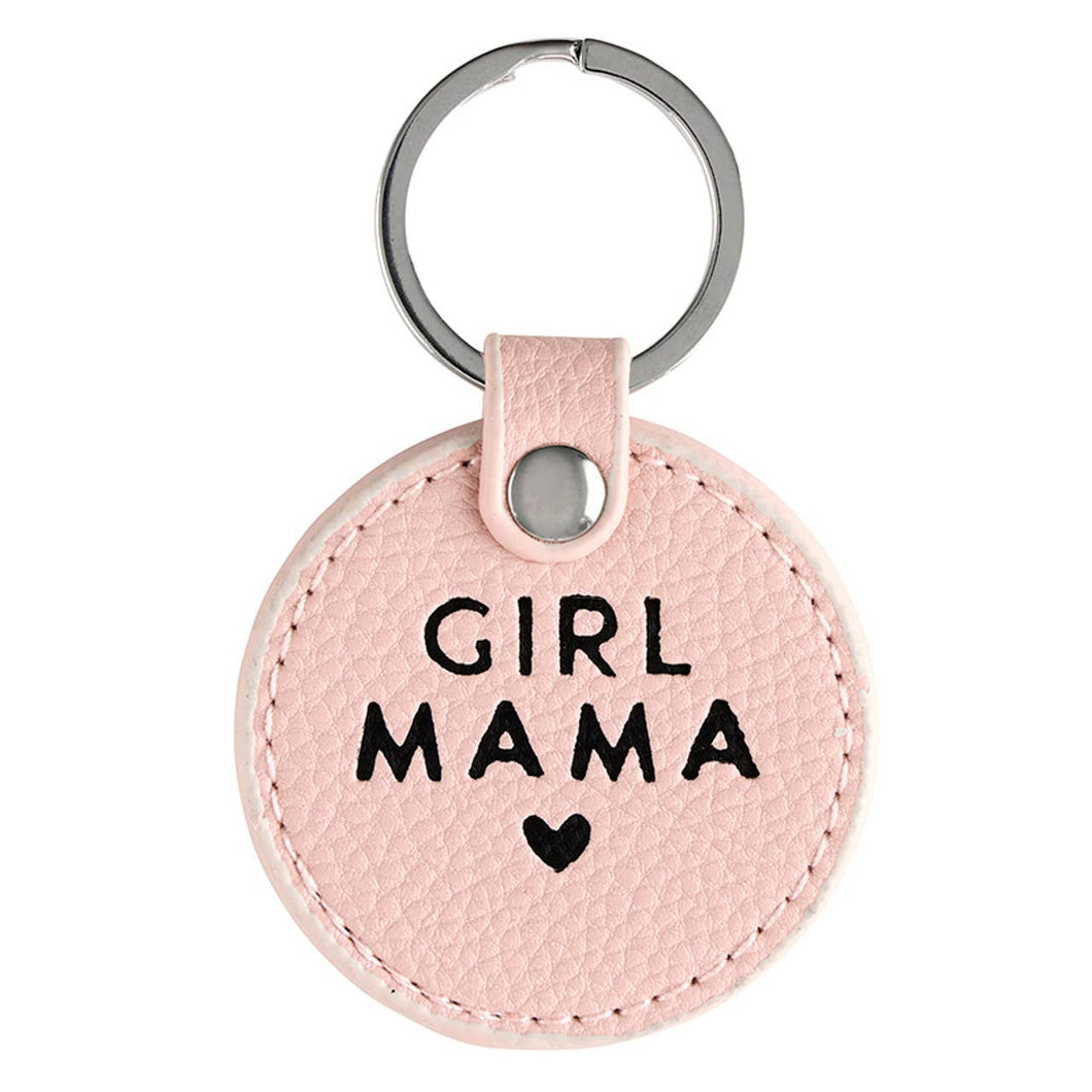 Girl Mama Key Tag Keychain
