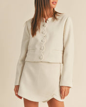 Load image into Gallery viewer, The Jackie-O Scallop Tweed Blazer Jacket
