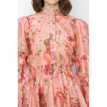 Load image into Gallery viewer, Ruffled Embellished Floral Print Blouse Top
