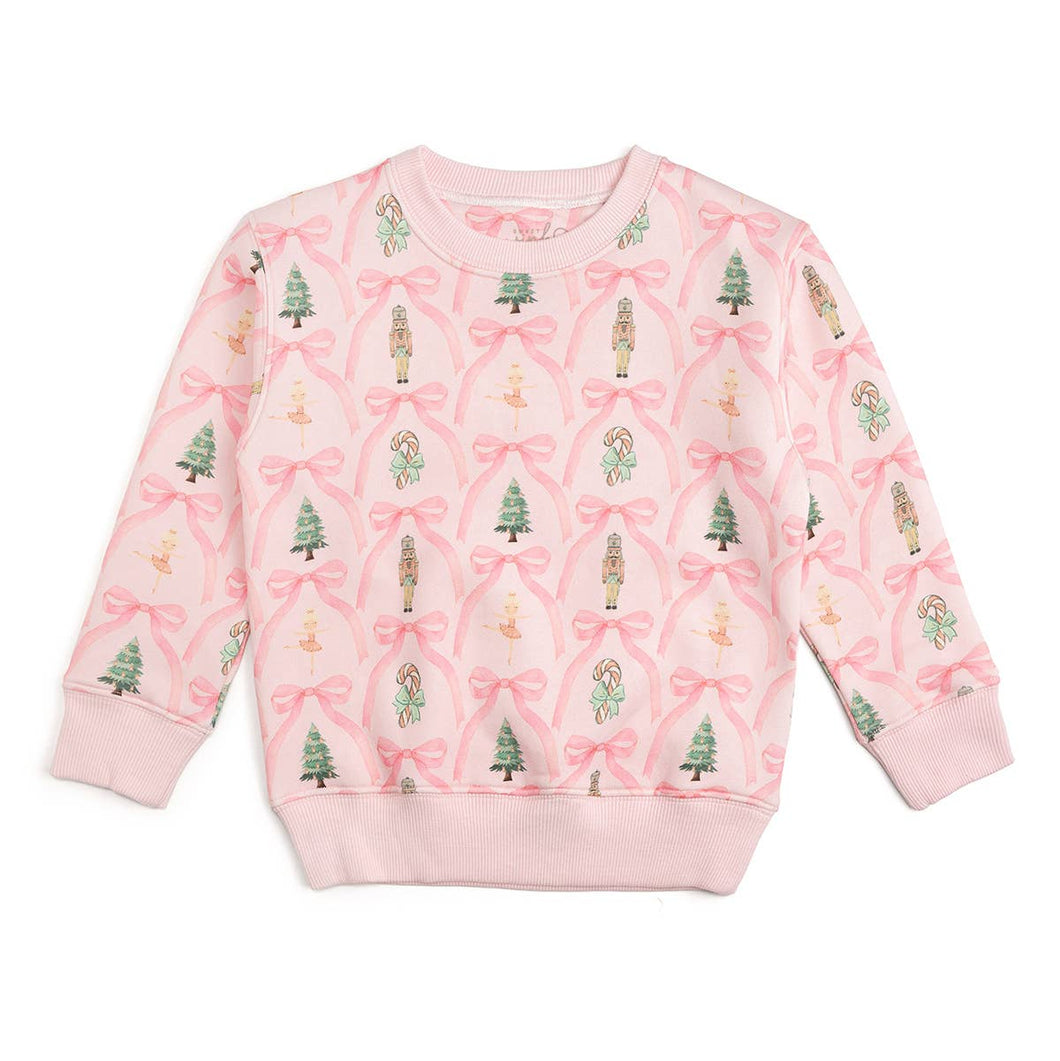 Nutcracker Trellis Christmas Kid's Sweatshirt