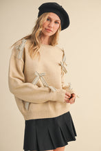 Load image into Gallery viewer, Pretty Little Striped Bow Sweater
