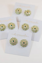 Load image into Gallery viewer, Dahlia Bloom Crystal Statement Studs
