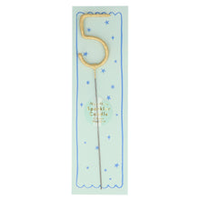 Load image into Gallery viewer, Gold Sparkler Numbers Candles
