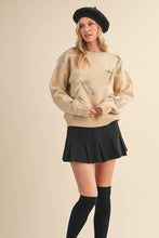 Load image into Gallery viewer, Pretty Little Striped Bow Sweater
