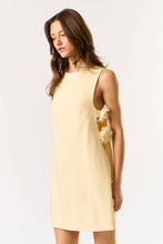 Load image into Gallery viewer, Butter Yellow Flower Shift Mini Dress
