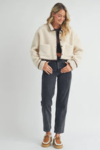 Load image into Gallery viewer, Cozy Cropped Sherpa Jacket
