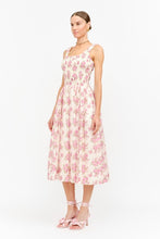 Load image into Gallery viewer, Janice Pink Floral Midi Dress
