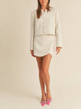Load image into Gallery viewer, The Jackie-O Scallop Tweed Blazer Jacket
