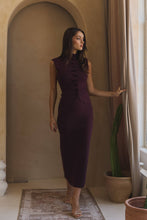 Load image into Gallery viewer, Pleated Burgundy Knit Sweater Set
