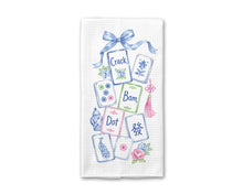 Load image into Gallery viewer, Mahjong Kitchen Waffle Towel
