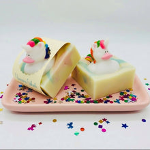 Load image into Gallery viewer, Unicorn Splash Handmade Novelty Soap Bar
