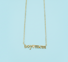 Load image into Gallery viewer, Boy Mom CZ Gold Necklace

