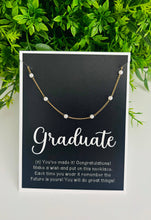 Load image into Gallery viewer, Graduate Pearl Necklace
