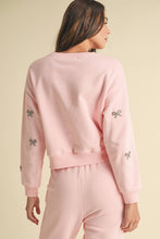 Load image into Gallery viewer, Crystal Bow Cotton Pullover
