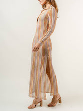 Load image into Gallery viewer, The Nikki Beach Long Sleeve Coverup Dress
