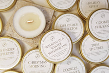 Load image into Gallery viewer, Cookies For Santa Gold Candle Tin
