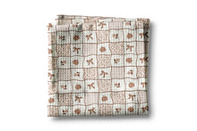 Load image into Gallery viewer, Pumpkin Patchwork Quilt Fall Kitchen Waffle Towel

