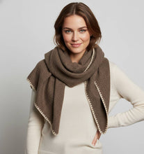 Load image into Gallery viewer, Knit Triangle Shawl Wrap
