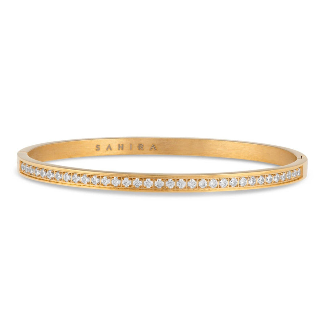 Lara Pave Gold Bangle Bracelet