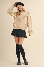 Load image into Gallery viewer, Pretty Little Striped Bow Sweater
