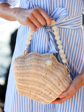 Load image into Gallery viewer, The Corsica Rattan Shell Bag
