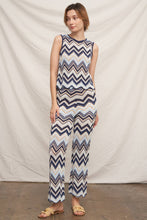 Load image into Gallery viewer, The Mykonos Waves Chevron Pattern Knit Pants
