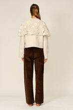 Load image into Gallery viewer, The Estate Teddy Detachable Crochet Cape Jacket
