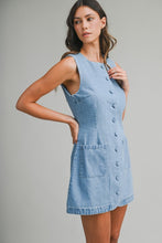 Load image into Gallery viewer, The Southampton Social Mini Denim Dress

